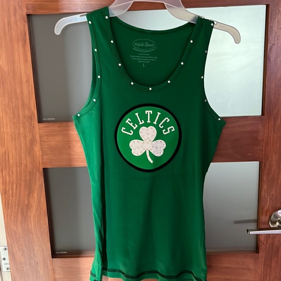 NBA Boston Celtics rhinestones tank top size L - Picture 1 of 5